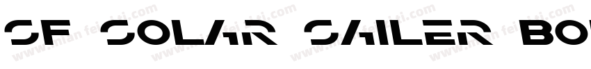 SF Solar Sailer Bold Italic字体转换